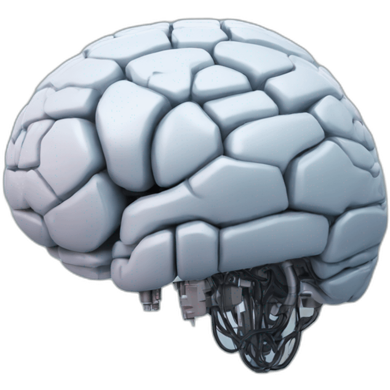 AI robot brain emoji