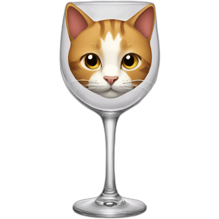 cat wineglass emoji