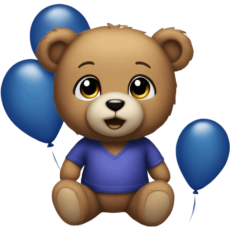 New years teddy bear emoji