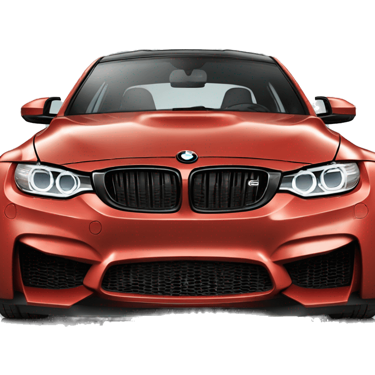 RED g80 BMW M3 front view emoji