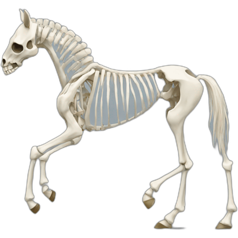 Skeleton of horse emoji