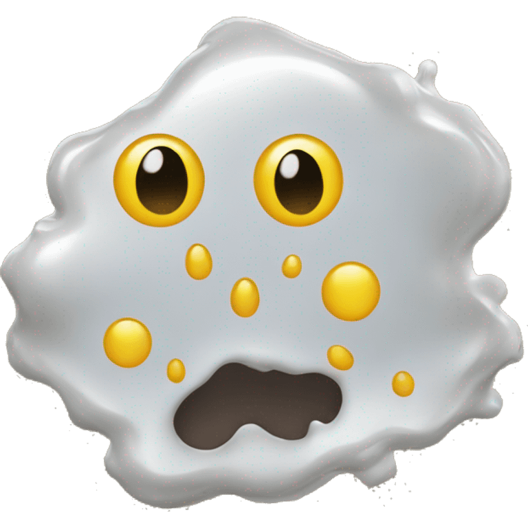 Clear goo splatter emoji