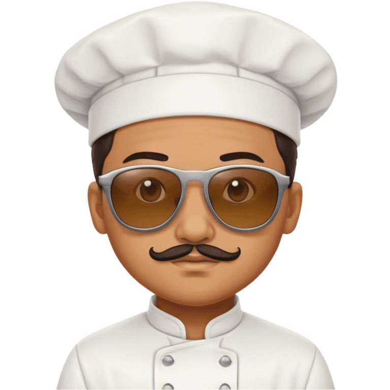 Chef with sunglasses  emoji