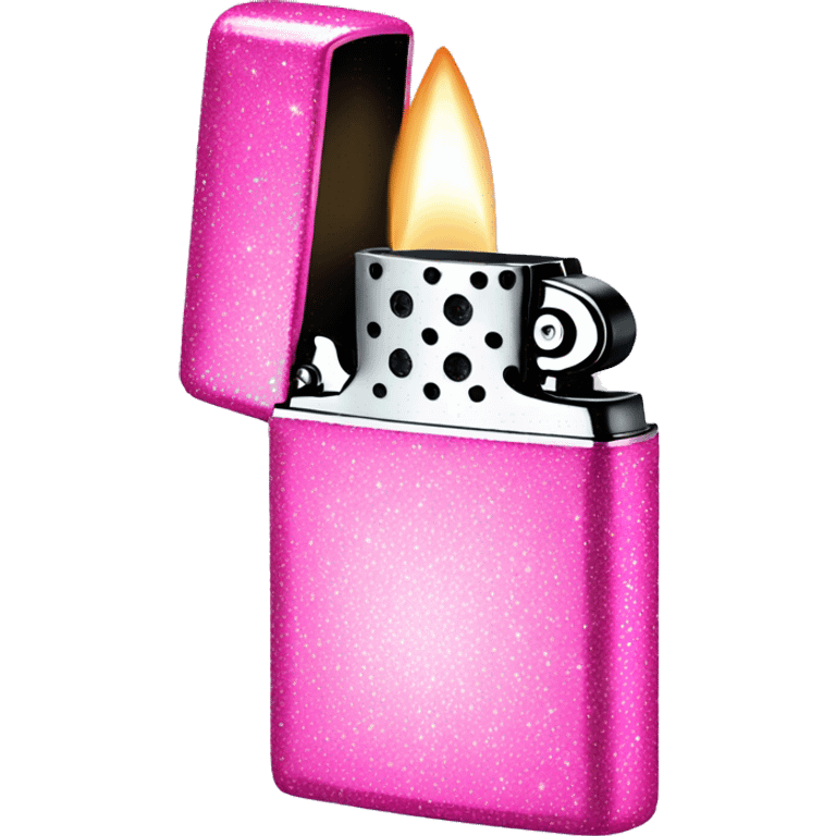 pink sparkly lighter  emoji