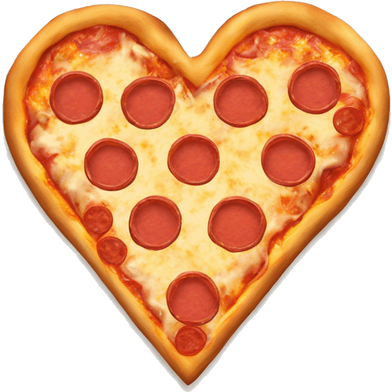 Pizza in heart form emoji