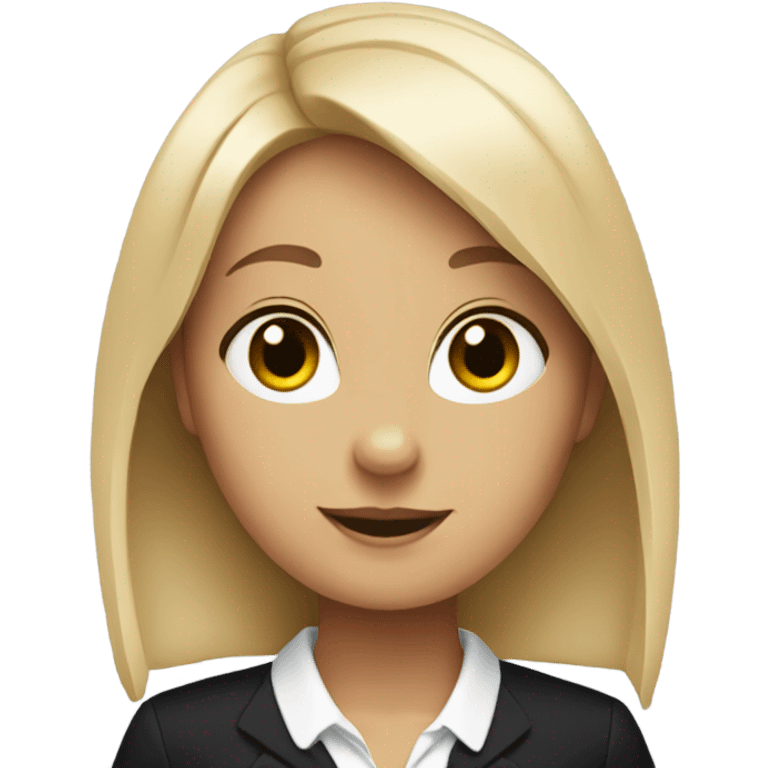 Bunny in black women dress going to office  emoji