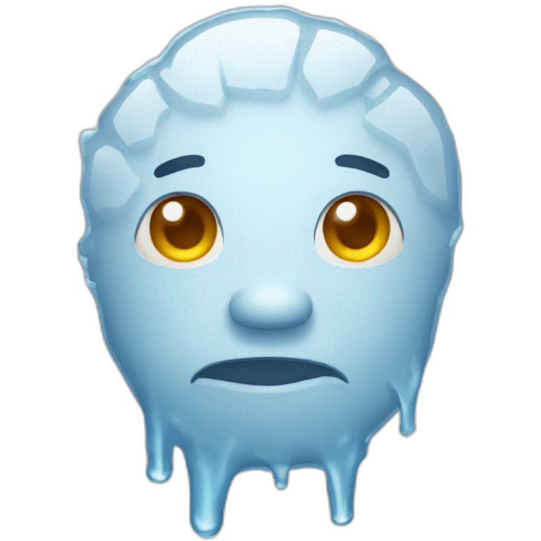 Icehead Freeze Face Emoji emoji