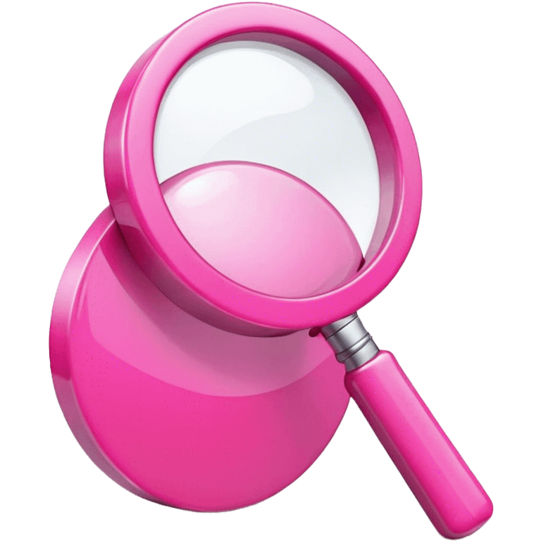 3d pink search icon emoji