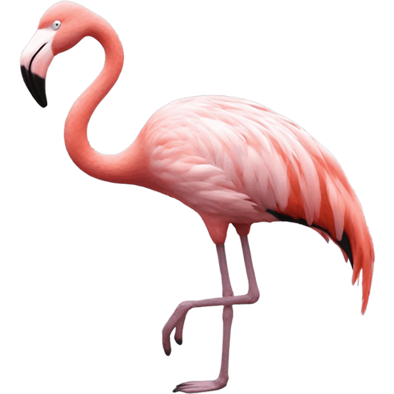 Flamingo dancing emoji