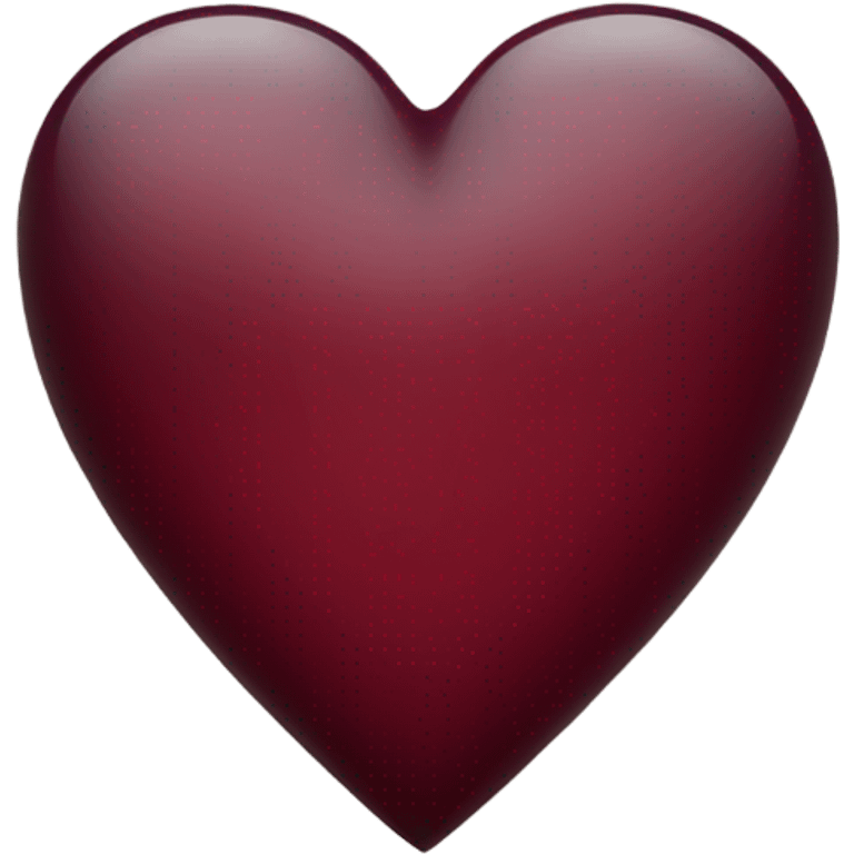 Wine red heart emoji