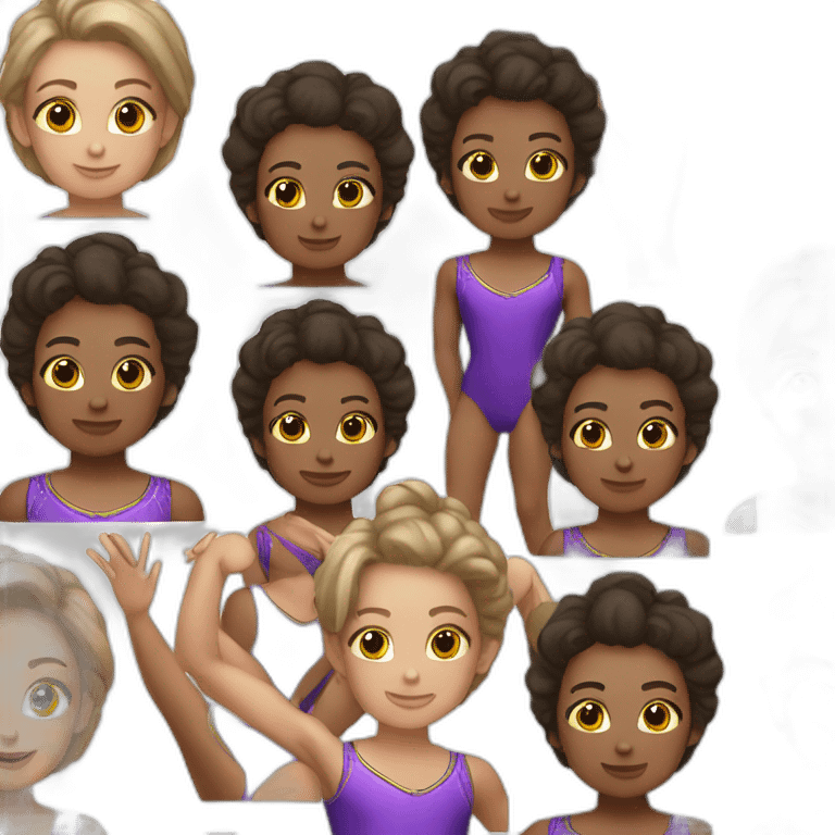 sporty boy in gymnast leotard emoji