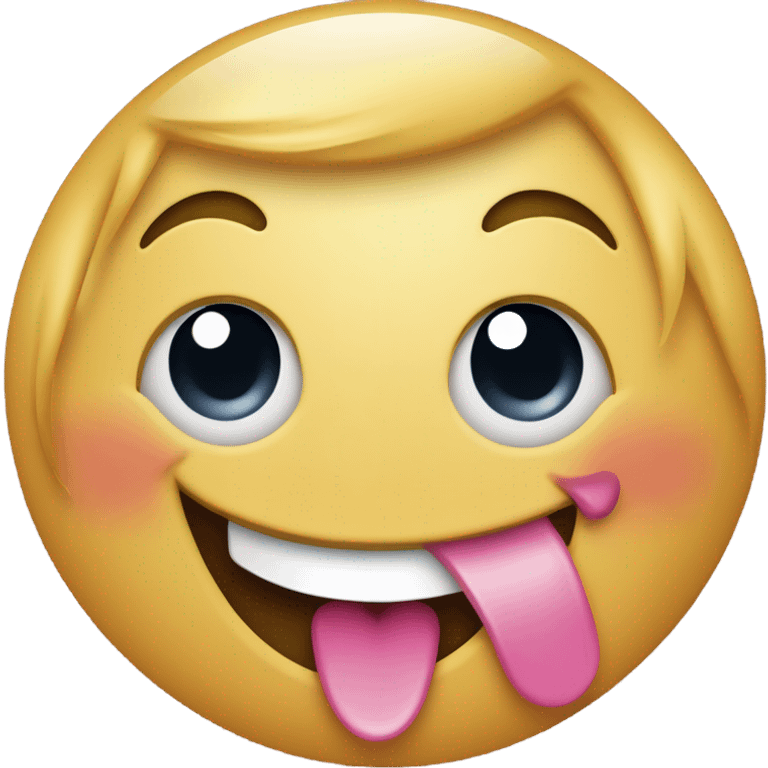 Flirty tongue out emoji emoji