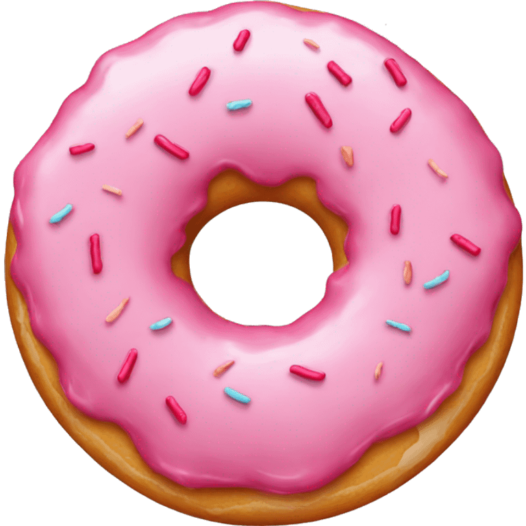 Pink donut emoji