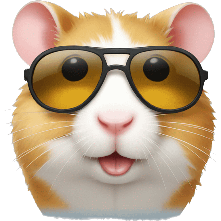 Hamster with sunglasses  emoji