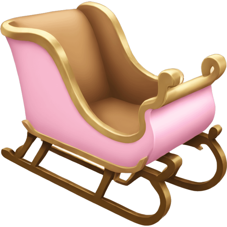 light pink sleigh emoji