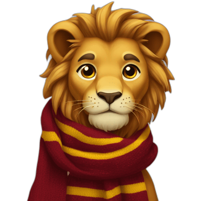 Gryffindor lion scarf hogwarts emoji