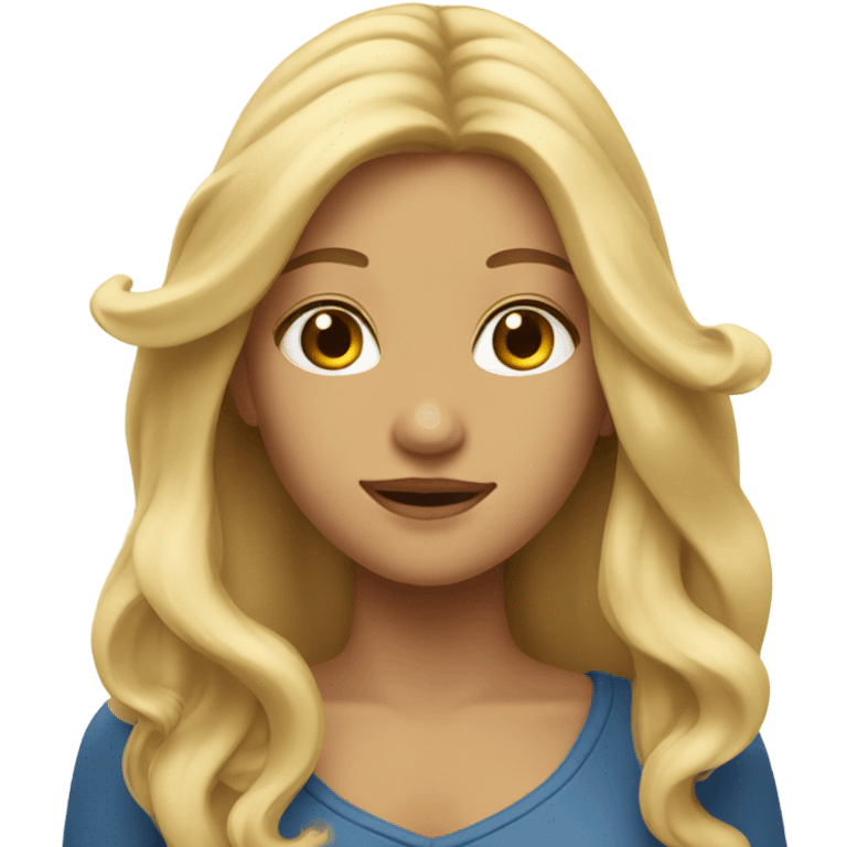 blonde girl emoji