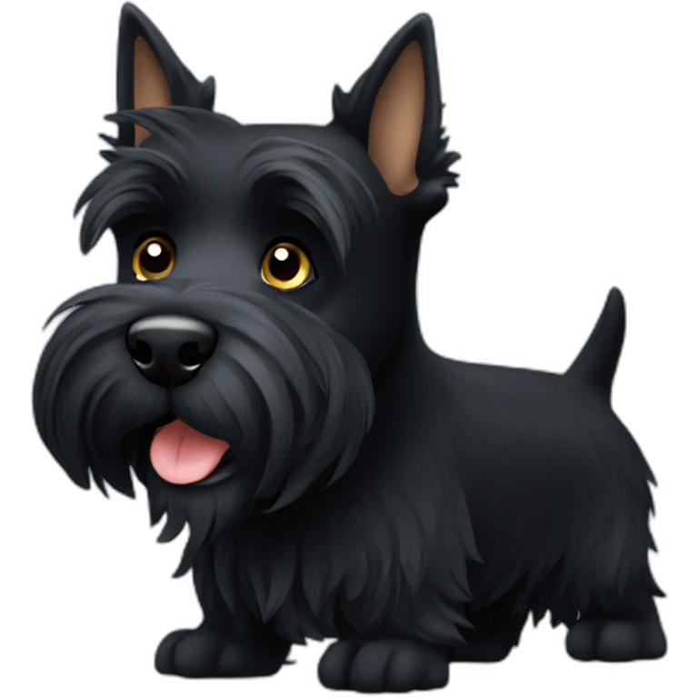 Black Scottish Terrier emoji