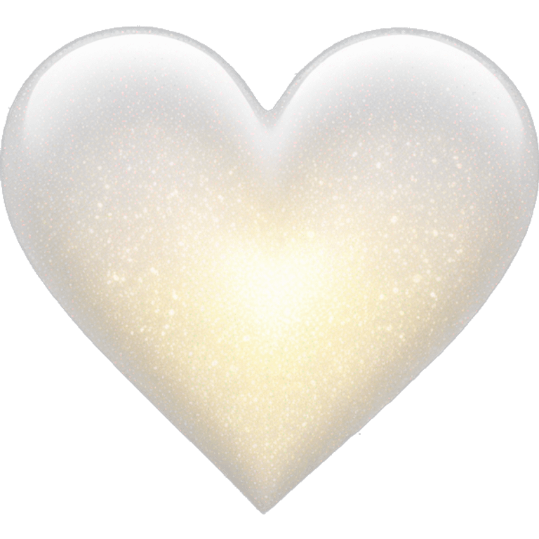 Heart White with Sparkles  emoji