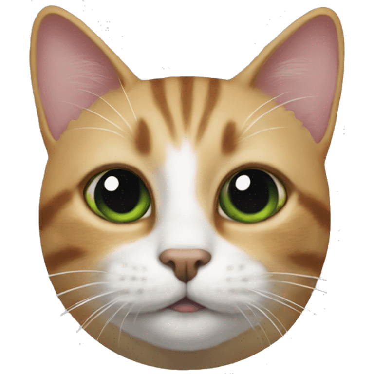 Cat with black spot on eye on rocket emoji