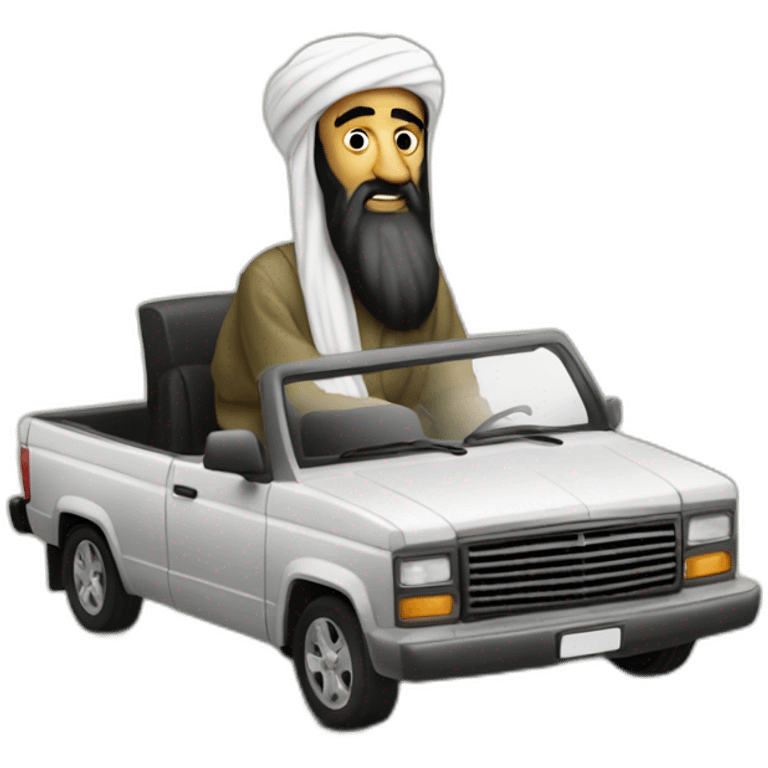 osama bin-laden driving emoji