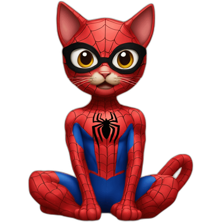 Cat spiderman emoji