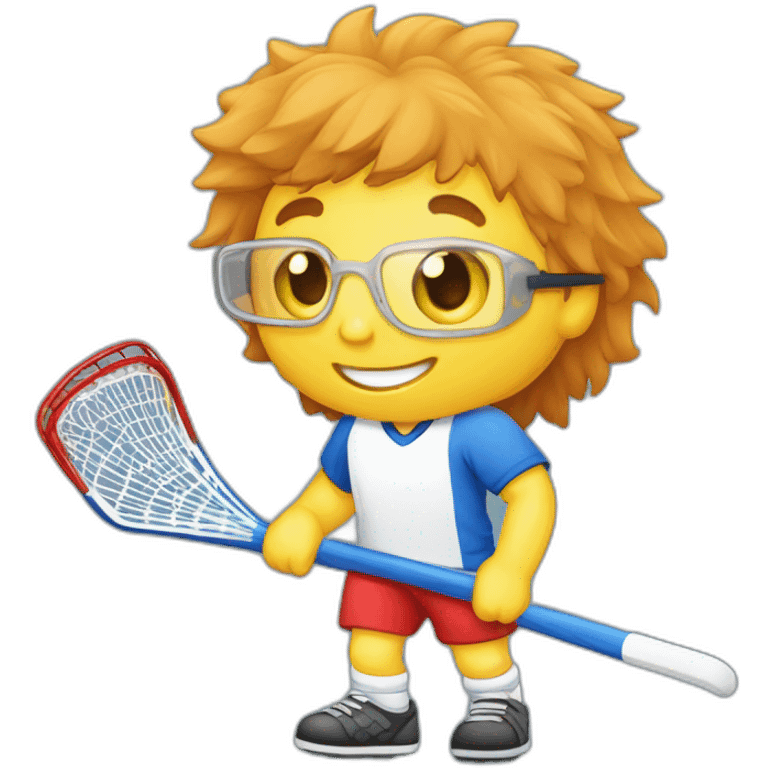 Floorball sport de crosse emoji