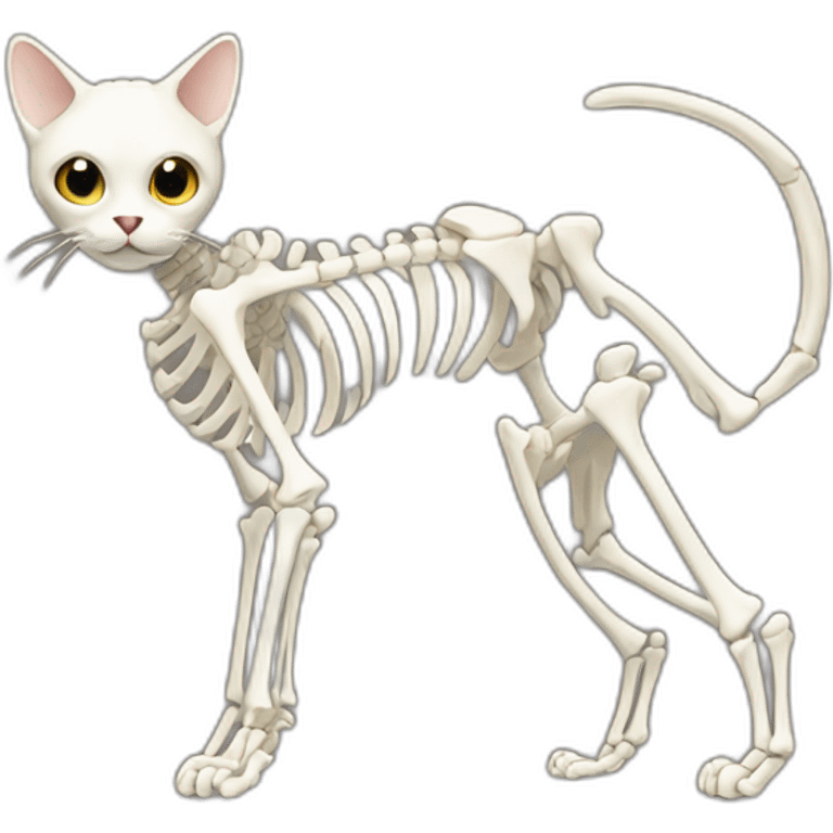 cat skeleton emoji