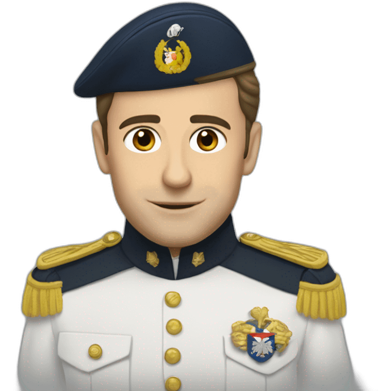 Macron militaire  emoji