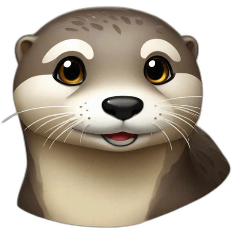 Loutre dans riviere emoji