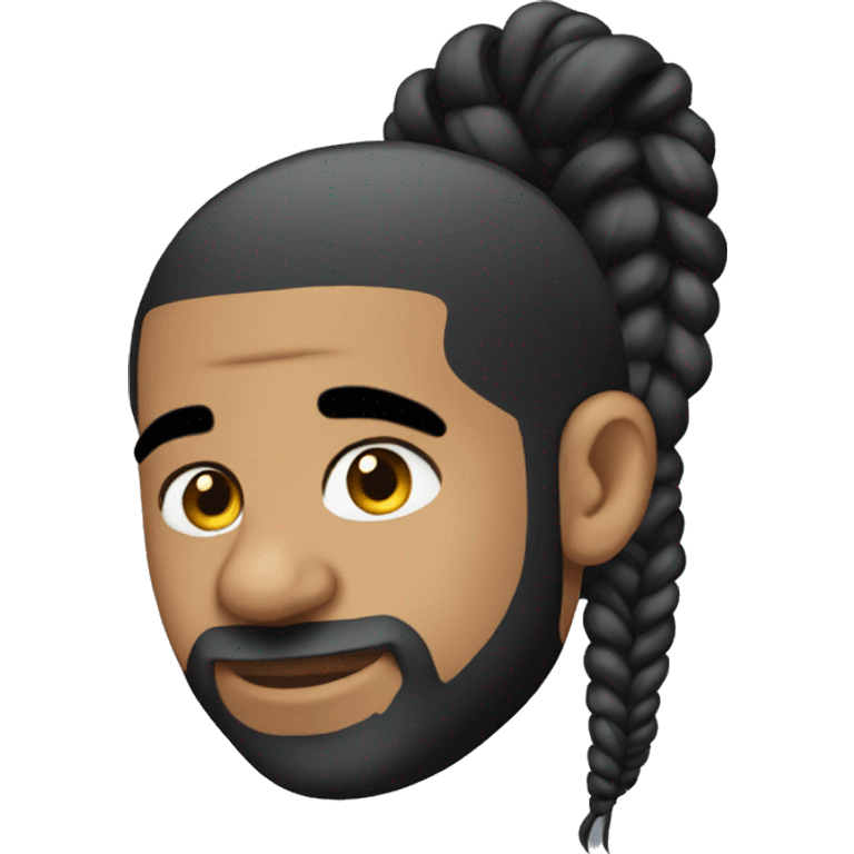 Drake with braids emoji