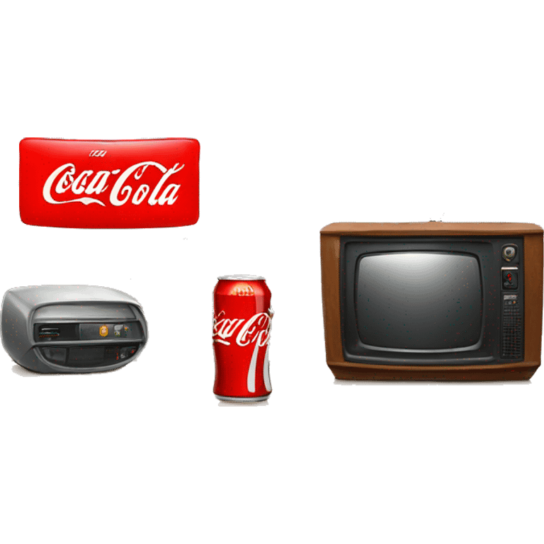 TV and Coca Cola  emoji