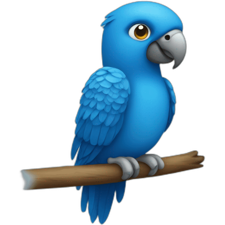 Blue parrot emoji