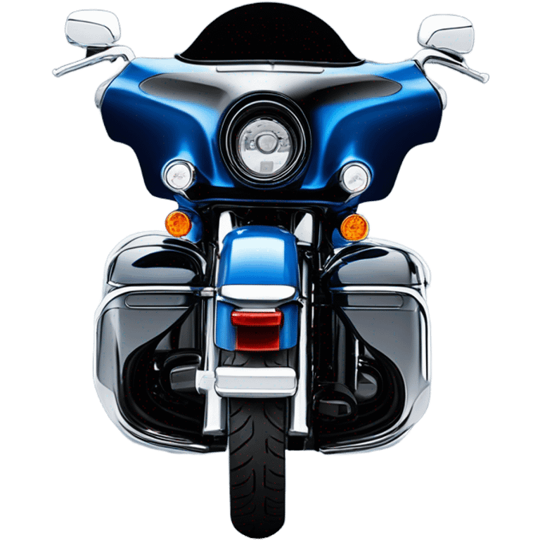 Harley Davidson Electra Glide Ultra big blue pearl and vivid black emoji