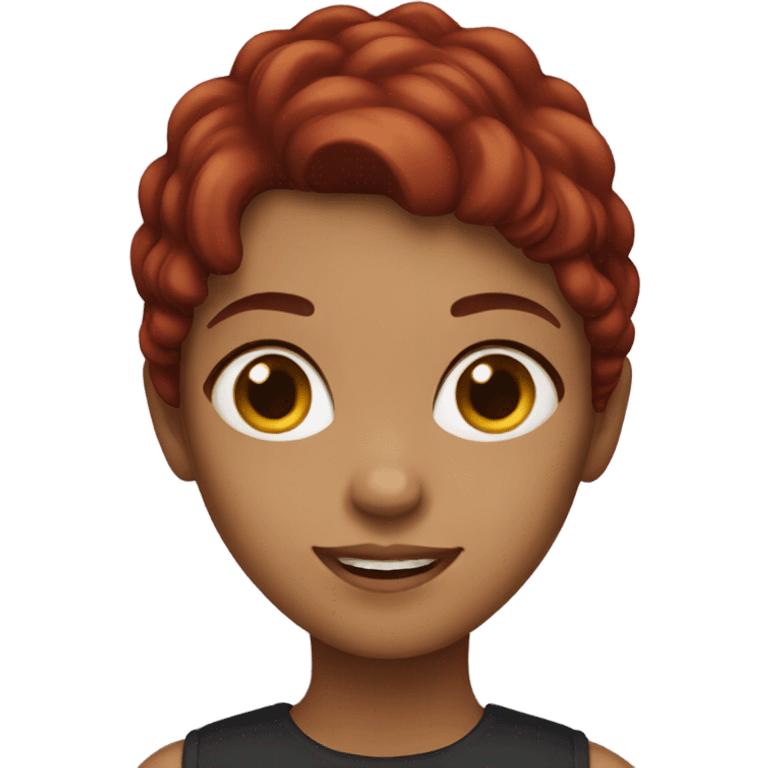 girl with dark red hair emoji