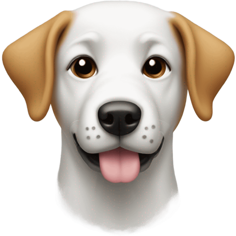 Dog with white powder on nose emoji