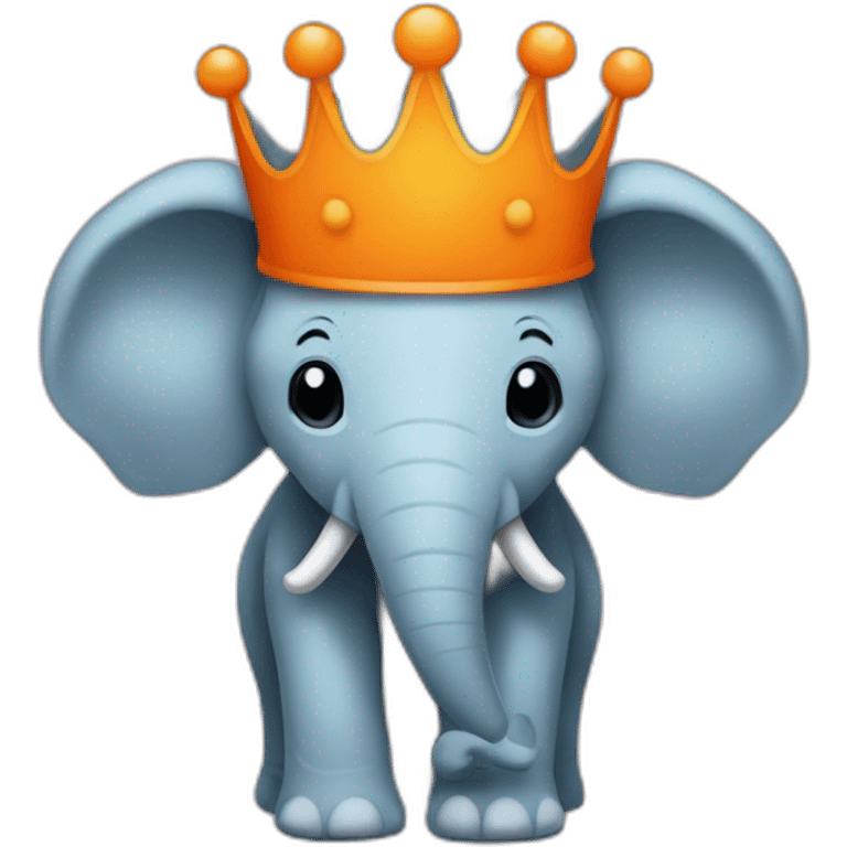 php elephpant with orange crown emoji