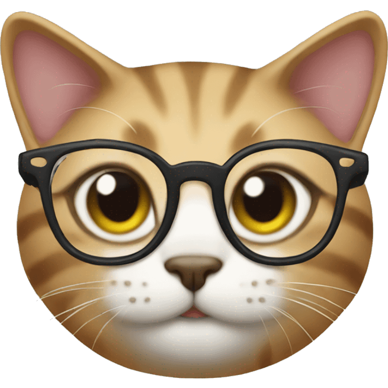 Cat with glasses  emoji