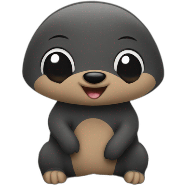 a mole coming out of the ground emoji