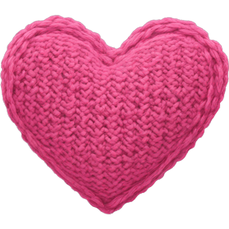 Knitted heart emoji