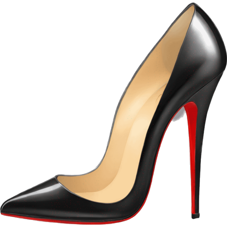 Louboutin heels black glossy  emoji