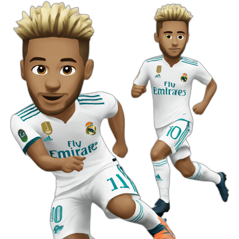 Neymar in realmadrid outfut emoji