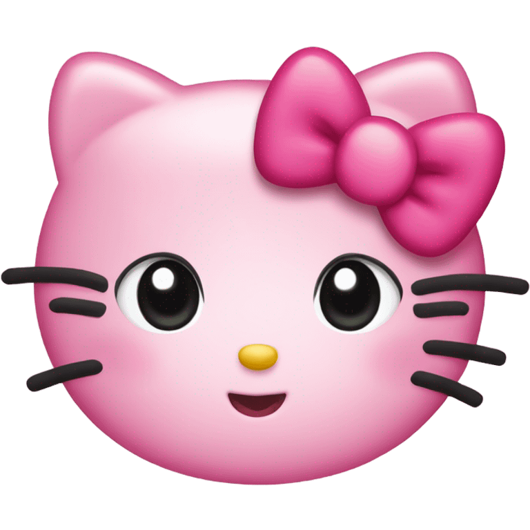 Only Hello kitty face cute emoji