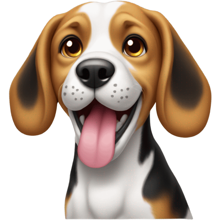 happy beagle emoji