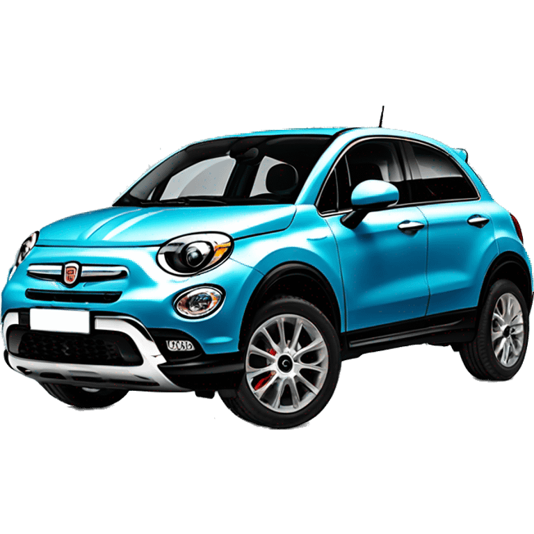 Fiat 500x blue italy emoji