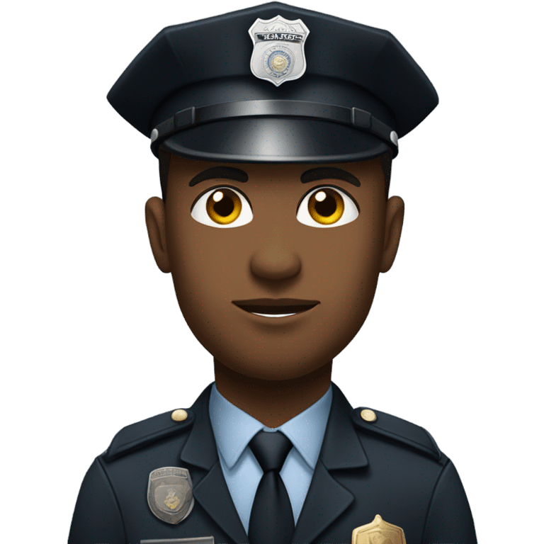 Black cop  emoji