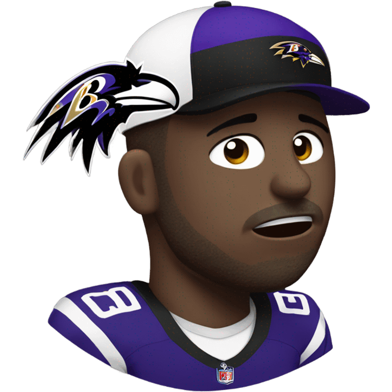 Crying ravens fan  emoji