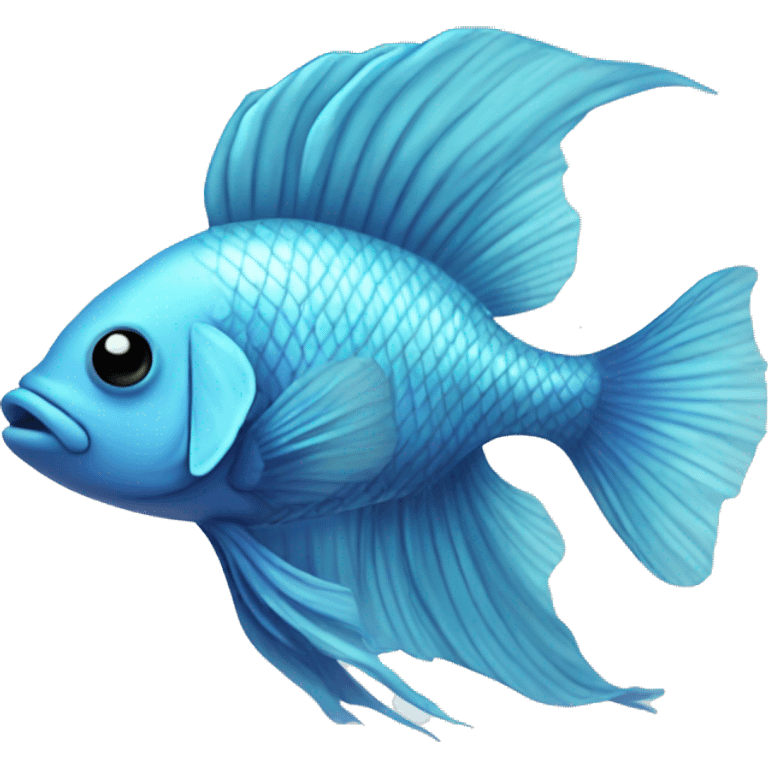 pastel blue beta fish emoji