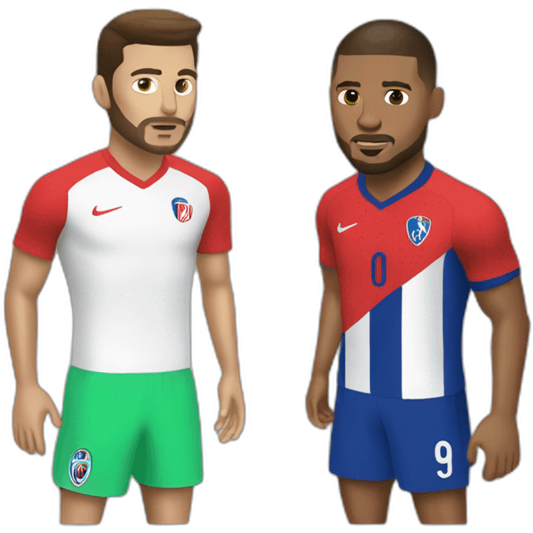 giroud vs mbappe  emoji