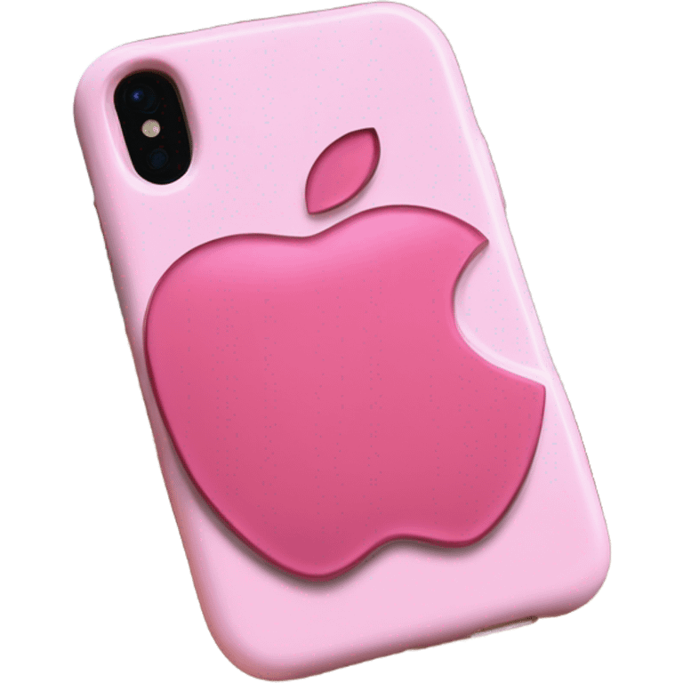 Pink Apple case  emoji